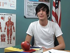 Twink with cock ring gets blow job video and free twink erections pics at Teach Twinks