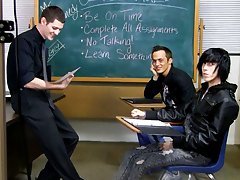 This is a behind the scenes clip from Nate Kennedy and Tyler Bolt's classroom fuck gay twinks having sex at Teach Twinks