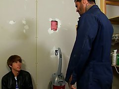 Kyler Moss sneaks into the janitor's room for a quick smoke, unfortuantely for his little ass, Alexsander Freitas catches him in the act; either 