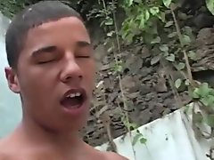 He fucked his mouth and Jake massaged his balls while he swallowed that hard cock outdoors nude men