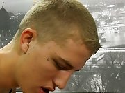 The boy with the 'hawk wants a taste of Dylan's huge cock, too, so the boys trade blowjobs first male orgasm